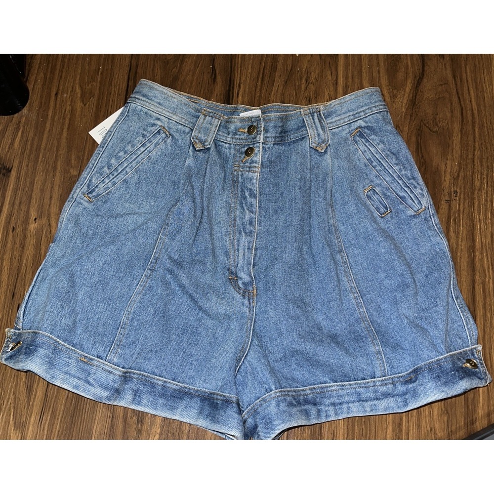 TOGETHER! Womens Denim Jean Shorts High Rise Size 16 Vintage NWT